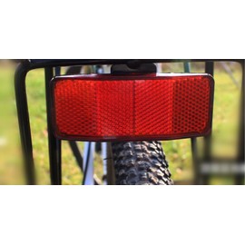Red Reflector Rear Pannier Rack Attachment Bicycle Rear Reflector Attachment to Luggage Rack Cycling Lights Reflectors