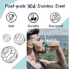 Shaker Balls, 6PCS 304 Stainless Steel Mixing Balls for Protein