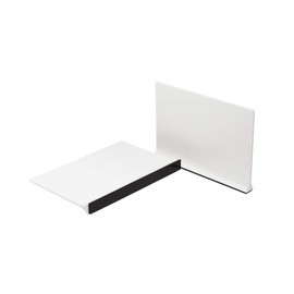 APOTHECARY PRODUCTS Magnetic Shelf Divider, For Vitamins, Books, Food And More, 6 in x 4 in, White, Made In The USA