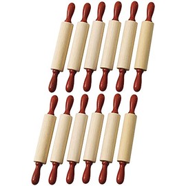 Play Dough Rolling Pins, Set of 12, Quality Multipack (Item # 12RP)