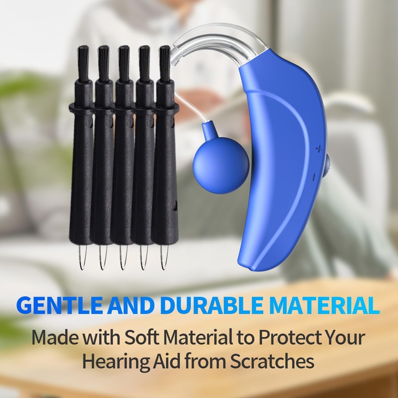 5PCS 5-in-1 Hearing Aid Cleaning Kit: Professional Brush Set with