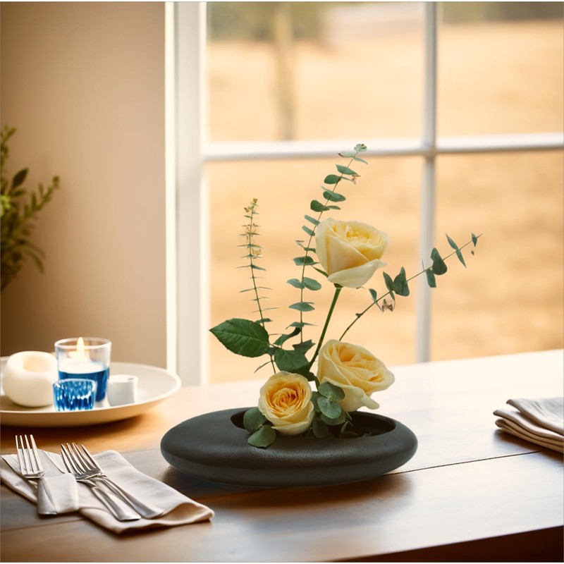 Ikebana Bowl Kit - Ikebana Vase (Japanese Flower Bowl Vase)