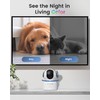 AKINGUAR Wifi Camera, 2K Pet Camera Indoor Camera for Security,
