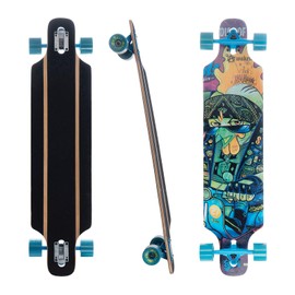 Awaken 40-inch Cruiser Complete Skateboard, Hard Maple Deck, Cruising, Free Gliding Skateboard, Suitable for Teenagers and Children as Well as Adults