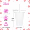 Yisituo 16 Oz Plastic Cups (15, Transparent)