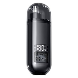 DIYOHFE Ear & Nose Hair Trimmer with LED Display for Men Women,Painless Type-C Rechargeable Eyebrow & Facial & Nose Hair Trimmer Clipper,Wet/Dry, Easy to Clean,Black