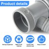 Kitchen Sink Drain Pipe Adapter, Versatile Y-Shaped Flexible Pipe Connector