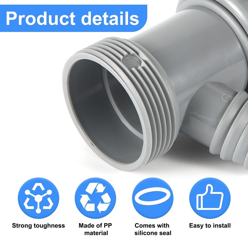 Kitchen Sink Drain Pipe Adapter, Versatile Y-Shaped Flexible Pipe Connector