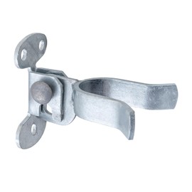 VIVIDA 1-5/8" Chain Link Wall Mount Latch, Gate Fork Latch for 1-5/8" Gate Frame, Galvanized Steel, with Padlock Hole, Mounts to Wooden Fence Post or Wall, 1 PCS