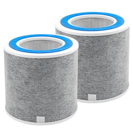 HP102 Replacement Filter, Compatible with Shark Air Purifier HP100, HP102 and 3-in-1 Models HC450, HC451, HC452, HC455, H13 True HEPA, 2 Pack