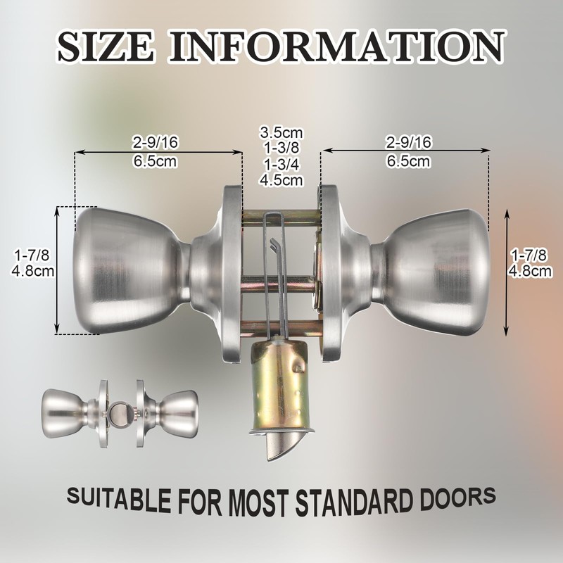 Otoolling 5 Set Mobile Home Door Knob Lock Set Mobile