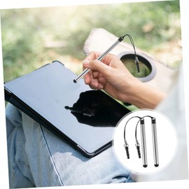 Mikikit 5 x Retractable Pen Laptop Computer Touch Screen Fire Tablet Pen Tablet Holder Tablet Stand Laptop Pens for Touchscreen Screen Pen Laptop Pen for Touchscreen Plastic