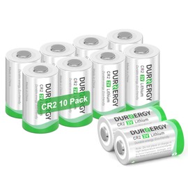 DURNERGY CR2 Battery, CR2 3v Lithium Battery, 10 Pack CR2 Batteries for Rangefinder Battery, CR15h270