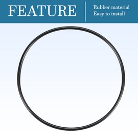 QUARKZMAN Nitrile Rubber Seal Round Washer 32 mm x 30 mm x 1 mm for Tap Plumbers Repair Seal Connection, Black Pack of 5