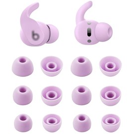 BLUEWALL Eartips Compatible with Beats Fit Pro Earbuds, S/M/L 3 Sizes Soft Silicone Earbuds Tips Replacement Eartips Compatible with Beats Fit Pro 6 Pairs Purple