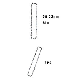 tintoke Pack of 6 Saw Chains, Chainsaw Chain, Saw Chain Compatible, Chainsaw Chain Compatible, Chainsaw Replacement Chain, Mini Chainsaw Chain, 8 Inches, Suitable for Logging, Garden Trees, etc