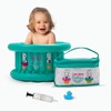 Bañera para Bebe Inflable Turquesa incluye Bolso de Viaje, Pato