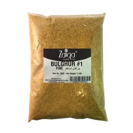 Zaiqa Bulgur Wheat #1 | Easy to Prepare, Delicious to Taste, 100% Whole Durum Wheat | Good for Nutritious Quick Side Dishes, Pilafs & Soups | Healthy Alternative - 2 LBS (No. 1 - Fine Grain)