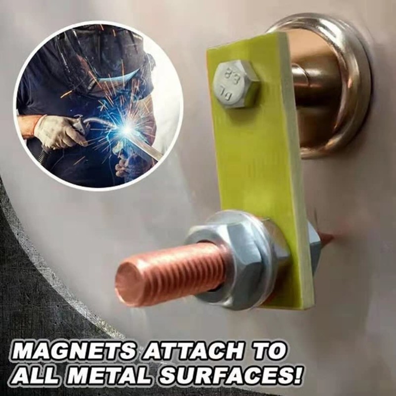 GYSRXS Magnetic Welding Support Strong Magnetism Fix Grounding Clamp Support