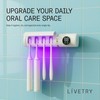 UV Toothbrush Sanitizer & Holder, UVC + UVA Sterilizer with