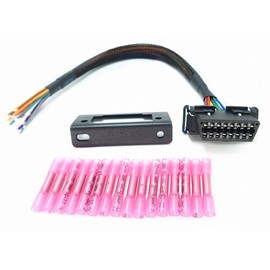 OBD2 J1962 Female to Open Pigtail Cable Bracket OBDii Port Replacement Cable 1ft/30cm