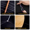 AUAUY 4 Rolls Elastic String for Bracelets, 0.5mm 1.0mm Clear