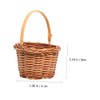 Gadpiparty 1PC mini rattan basket miniature woven baskets basket with
