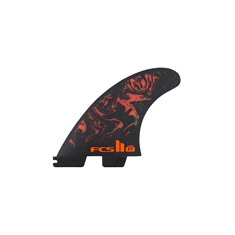FCS 2 FT PC Tri-Fin Set Black-Red M