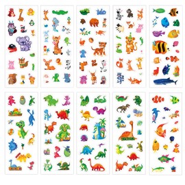 Stickers for Children Boys Girls PVC 20 Sheets