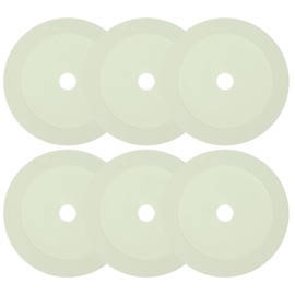 PATIKIL 6 Inch Flat Cones,6 Pcs Spot Markers Small Flat Soccer Training Cones for Football Basketball Agility Practice Sports Training Equipment, White