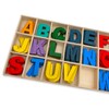 MIJOMA Versatile Wooden Letter Set, 130 Pieces, Colourful Alphabet Capital