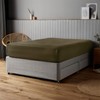 Silentnight Supersoft Olive Fitted Sheet - Cosy & Comfortable Delicate