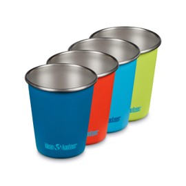 Klean Kanteen Dragon Tails 1010583 Pint Cups, Stainless Steel, Single-Walled, in Various Colours, 296 mm, Set of 4
