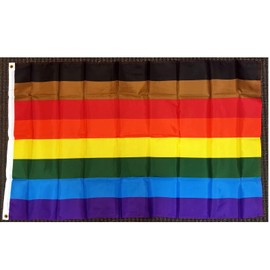 Flags Importer RFPhilly Philly Rainbow 3x5' Poly Flag, Multicolor