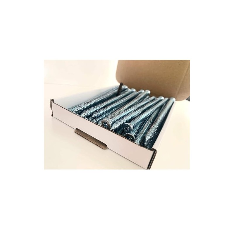Concrete Screws Flat Countersunk Silver - 7.5 x 120