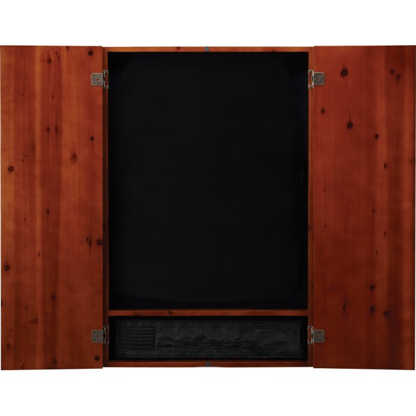 Viper Metropolitan Solid Wood Electronic Soft Tip Dartboard Cabinet: Cabinet Only (No Dartboard), Cinnamon Finish