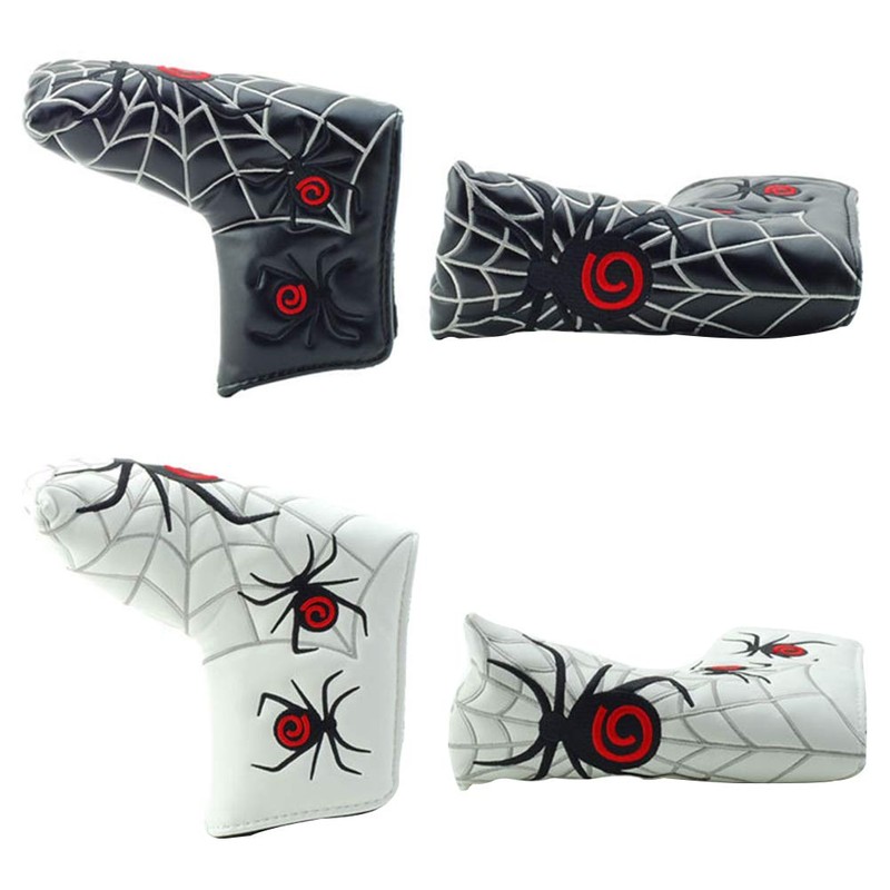 ALEOHALTER Golf Putter Head Cover Spider Web Golf Blade Putter