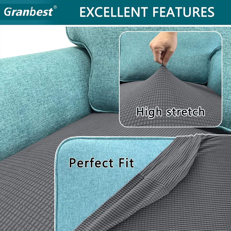 Granbest High Stretch Sofa Seat Cushion Cover Super Soft Couch