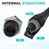 sourcing map Pressure Transducer Sender Sensor with Connector, 1/8" NPT