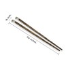 BestySuperStore Wooden Chopsticks 9⅞" Long Coconut Palm Wood Chopstick Metal