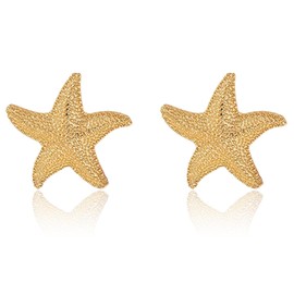 Starfish Earrings for Women Seashell Earrings Summer Beach Jewelry Beach Vacation Essentials Accessories Outfits-Jul-4268-StarG-CA
