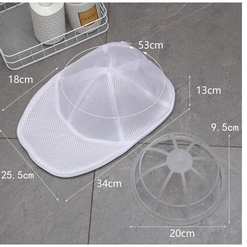 Set of 2 Cap, Exclusive Washing Net, Cap, Washer, Hat,