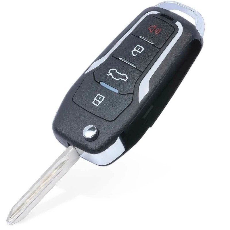KEYECU Upgraded Flip KEY REMOTE CLICKER 315MHz 4D63 80bit CHIP