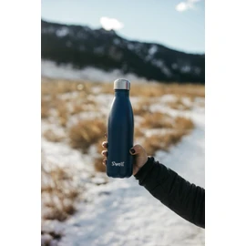 S'well Original Azurite 500ml Vacuum-Insulated Drinks Bottle Keeps Drinks Cold and Hot - BPA-Free Stainless S
