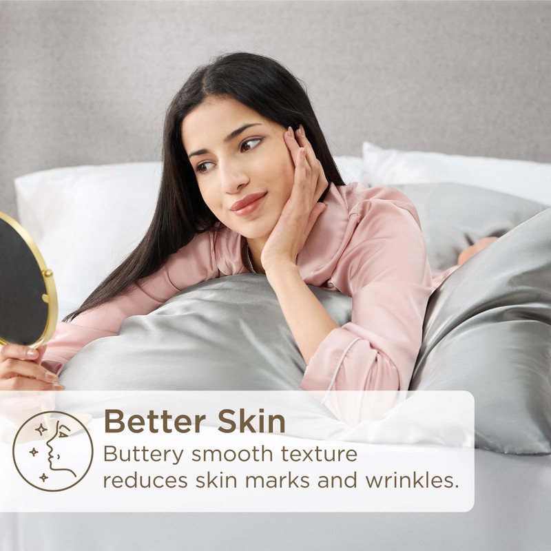 Bedsure Satin Pillowcase for Hair and Skin - Similar to