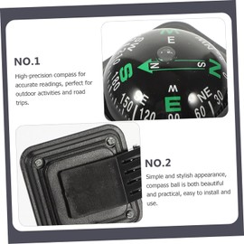 Outdoor Car Compass Compass Ball Adjustable Car Orientation Decoration Marine Compass for Boat Emergency Compass Pocket Compass Car Compass Car Dash Compass Feng Shui Pan High