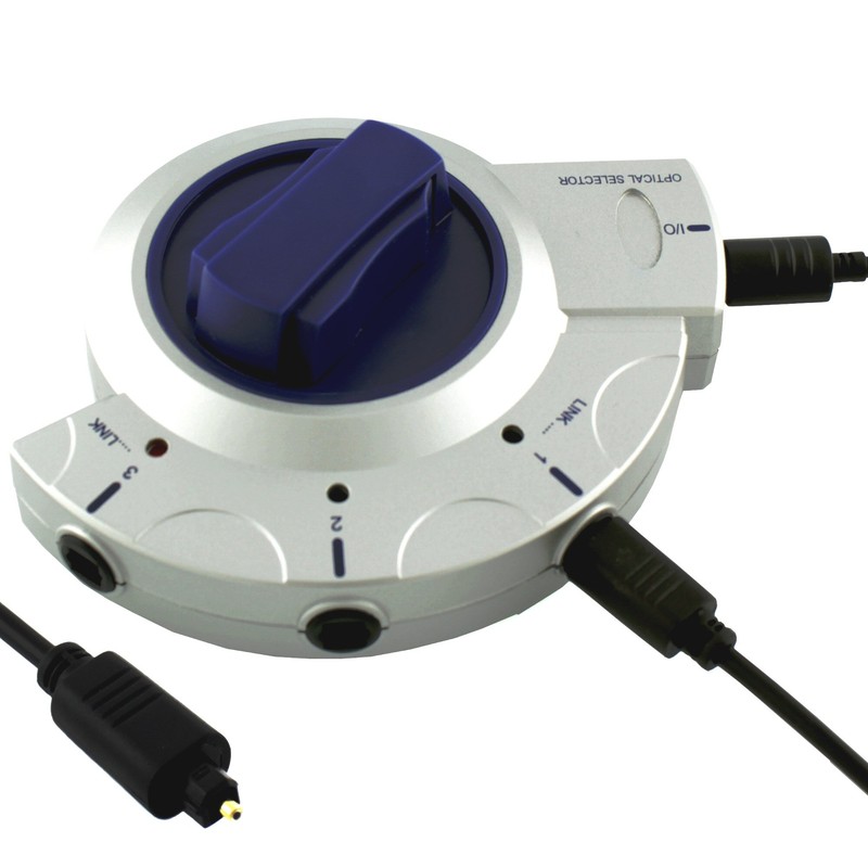 Ligawo ® Toslink Switch 3x1-3 SPDIF devices to 1 Toslink