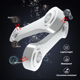 Xitomer 0-1.77'' Adjustable Lowering kit Fit for DRZ400 DRZ400E DRZ400S DRZ400SM 2000-2025, Suspension Links Lower Link (Silver)