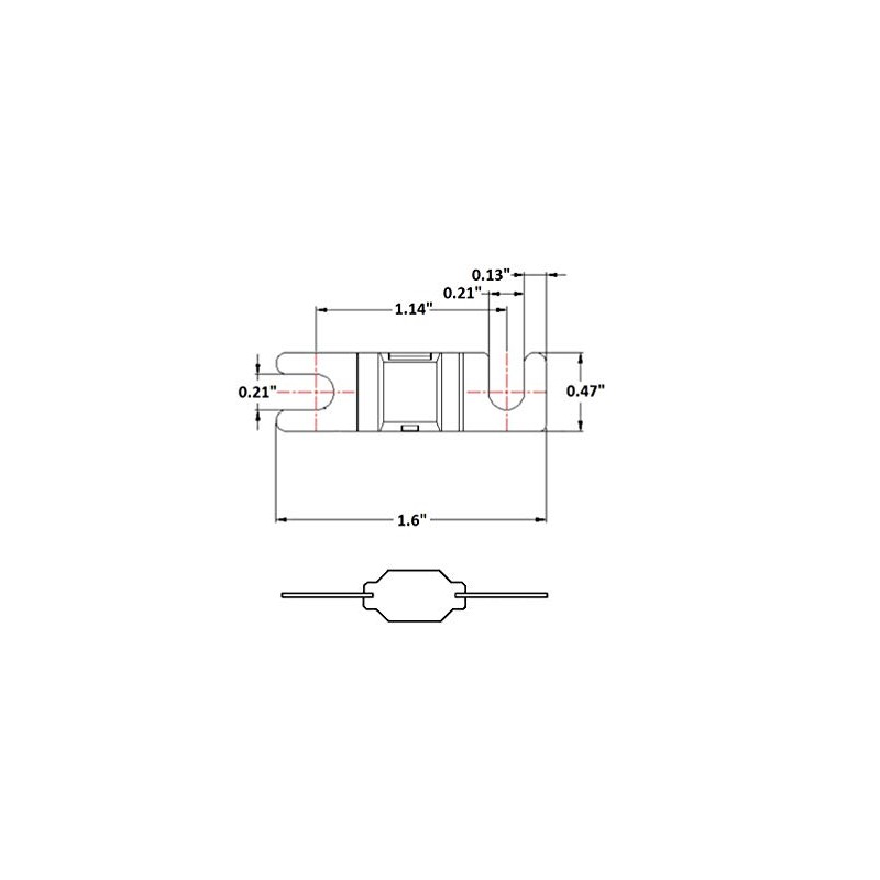 Mini ANL 80 Amp Fuses for Automotive Marine Audio Video