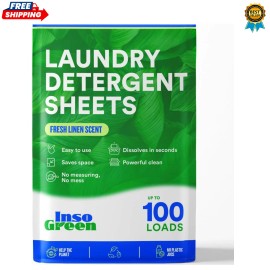 Laundry Detergent Sheets – 100 Loads - Eco Washer Sheets Detergent